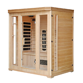 3 persons far infrared sauna room home sauna dry steam mixing heater