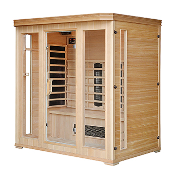4 persons far infrared sauna room home sauna dry steam mixing heater