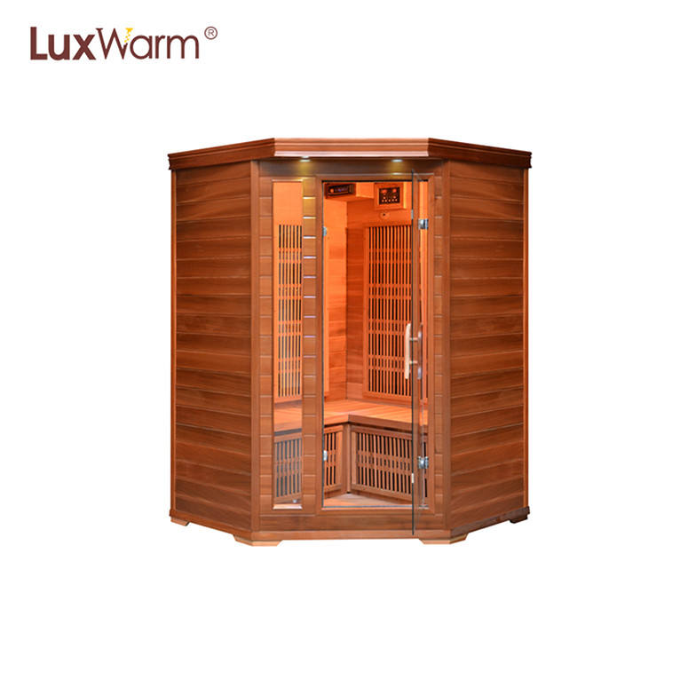 Mini Corner Style 2-3 Red CedarFar Infrared Sauna LM-D2G