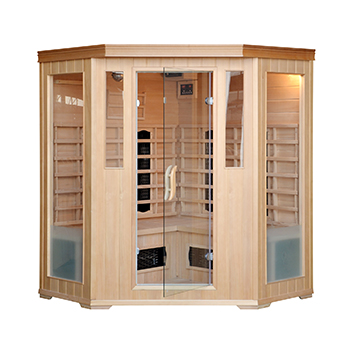 Popular far infrared sauna made of Canadian hemlock