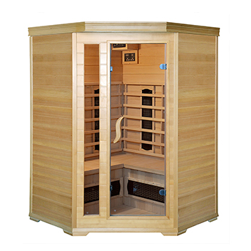 2 persons far infrared sauna room home sauna dry steam mixing heater