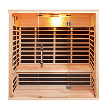 All glass 3-person sauna room