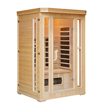 2 people wooden infrared sauna house computer control panel sauna